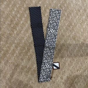 Coach signature ponytail tie